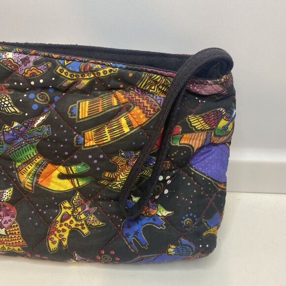 laurel burch quilted wristlet flying cats - Picture 3 of 13
